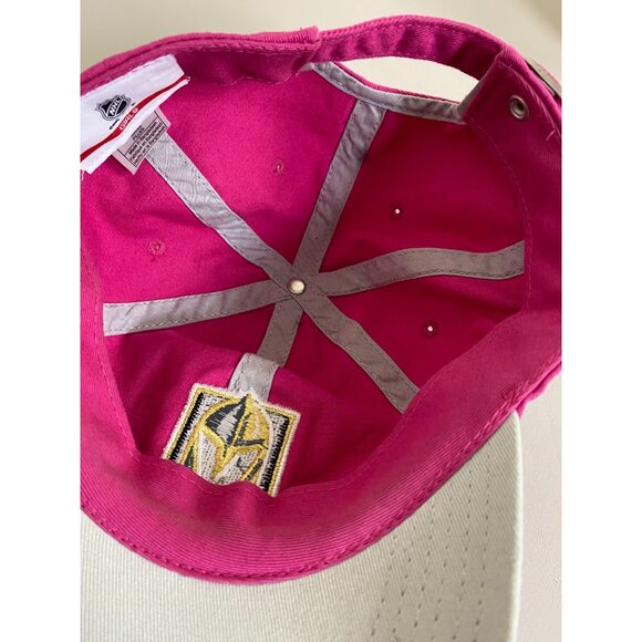 NHL Girls Fuchsia Pink Las Vegas Knights Hockey Baseball Cap Embroidered Logo - Picture 11 of 12